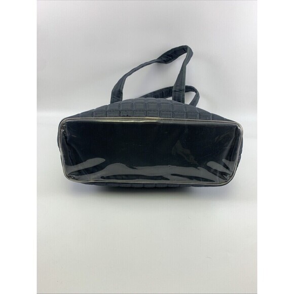 Lug Taxicab Tote Bag Gray Quilted Purse Zip Travel Pockets Large Purse Bag - Picture 6 of 16